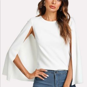 White cape top